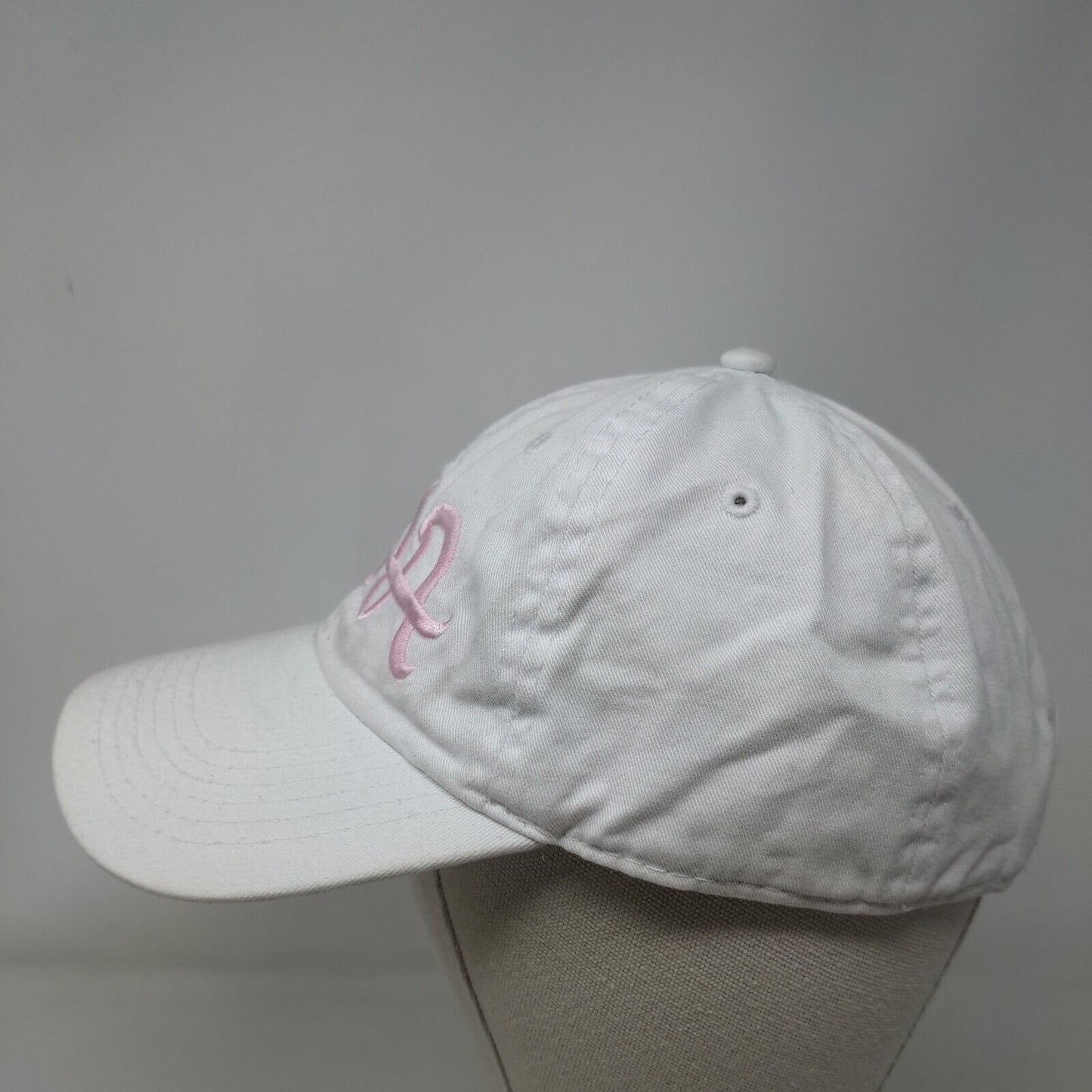 Newhattan Slideback Hat White OSFA Embroidered Logo Adjustable
