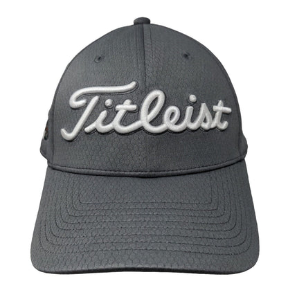 Titleist Cypress Run Fitted Hat Gray M/L Golf's Sym Embroidered 6 Panel