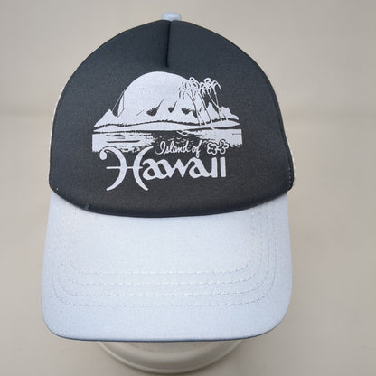 Island of Hawaii Snapback Mesh Back Trucker Hat Multi One Size Colorblock
