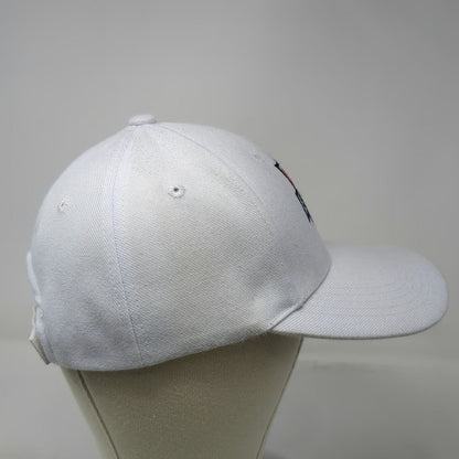 Sporti Baseball Cap White One Size USA Swimming Logo Adjustable Strapback Hat