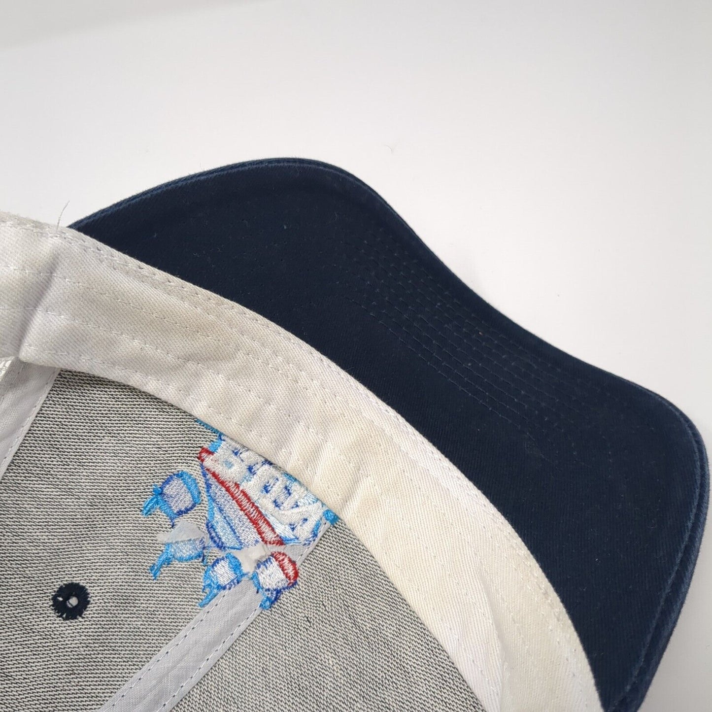 Brundage Summit Cat Track Run 10K Snapback Trucker Hat Blue OS Mesh Back Ouray