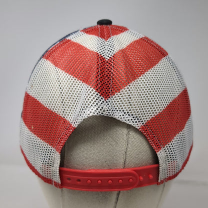 Kati Trucker Hat Black One Size US Flag Renewal by Andersen Snapback Mesh Back