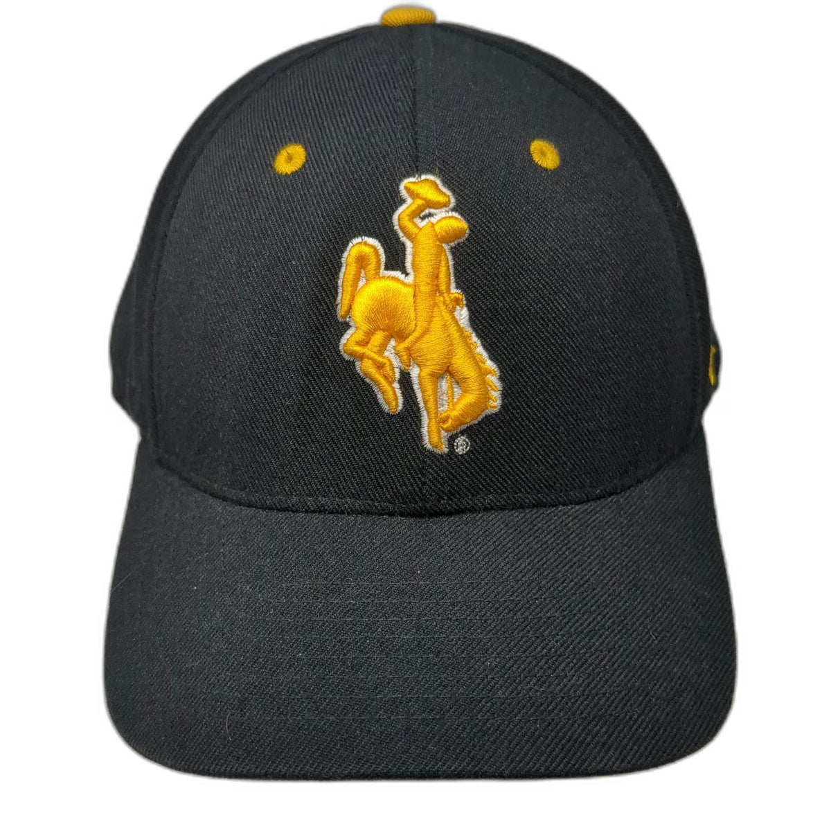 Wyoming Cowboys NCAA Zephyr Baseball Cap Black 7 5/8 Bronco Logo Wool Blend Hat