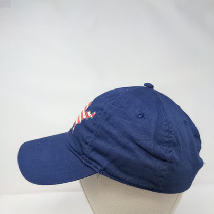 Faded Glory 2009 Slideback Hat Blue One Size Adjustable American Flag Patriotic