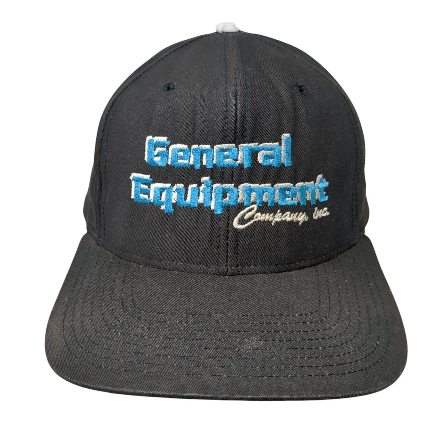 Vintage General Equipment Company Snapback Hat Black Size L Richardson