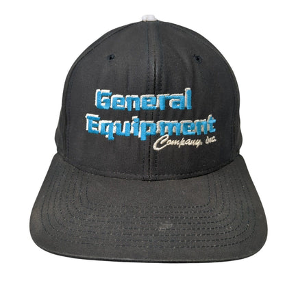 Vintage General Equipment Company Snapback Hat Black Size L Richardson