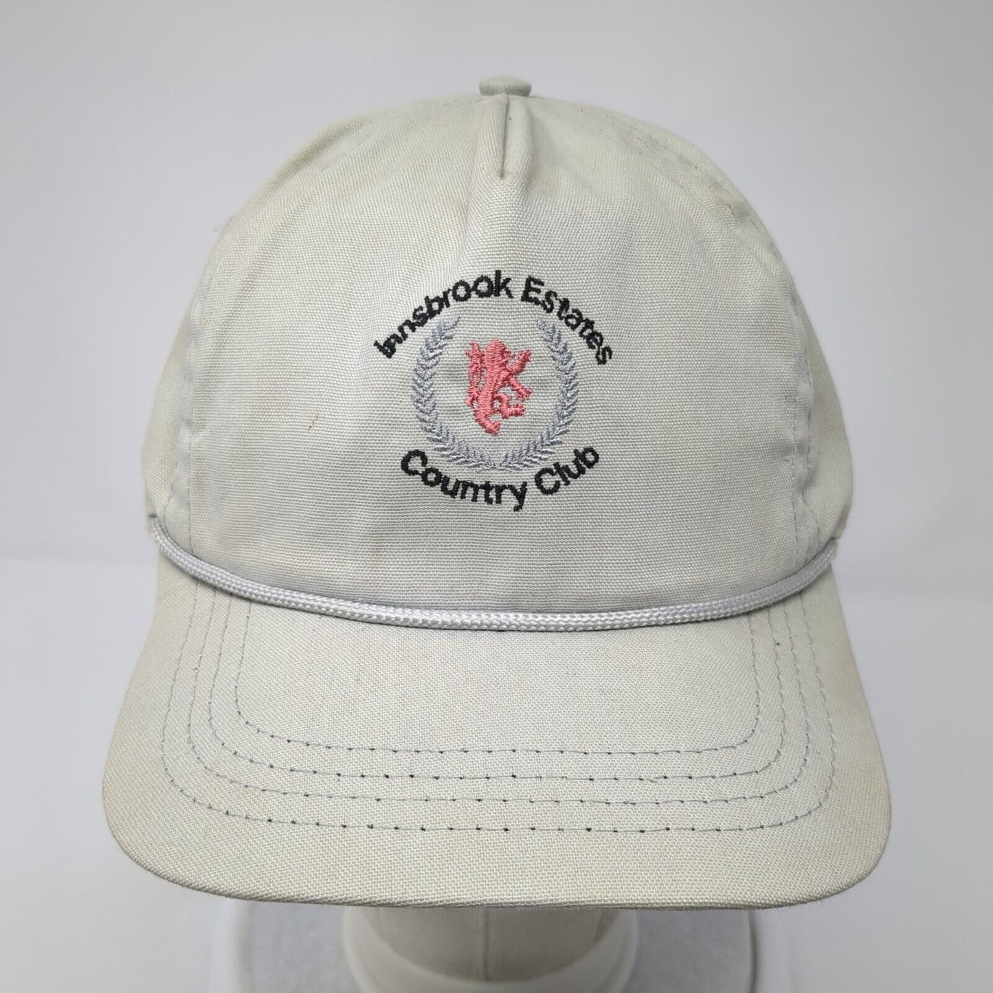 Lansbrook Estates Country Club Slideback Rope Hat Gray One Size Duckster