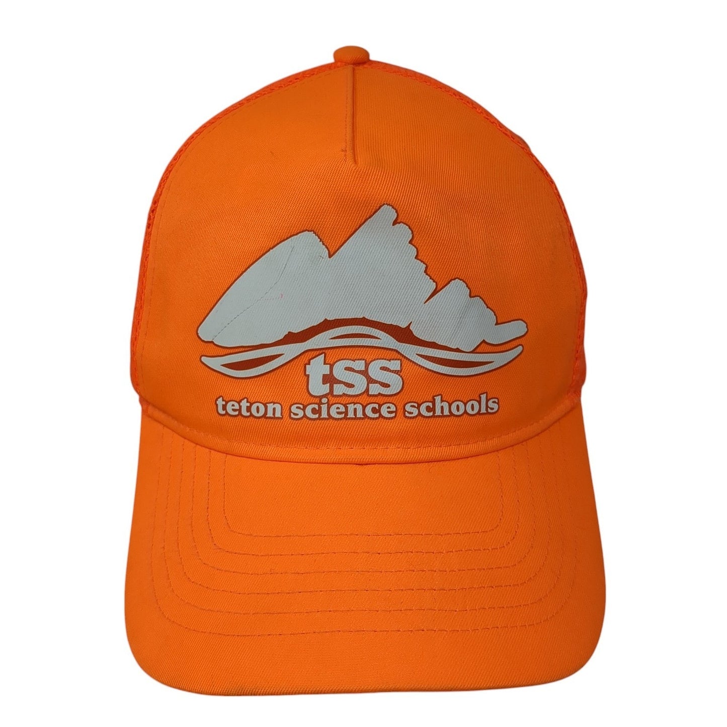 Tss Tecton Science Schools Snapback Trucker Hat Orange One Size Adjustable Otto