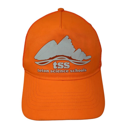 Tss Tecton Science Schools Snapback Trucker Hat Orange One Size Adjustable Otto