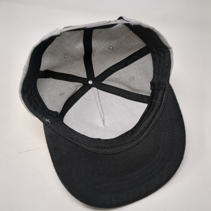 American Flag Snapback Hat Gray OS Adjustable Patriotic Vented Holes 6 Panel