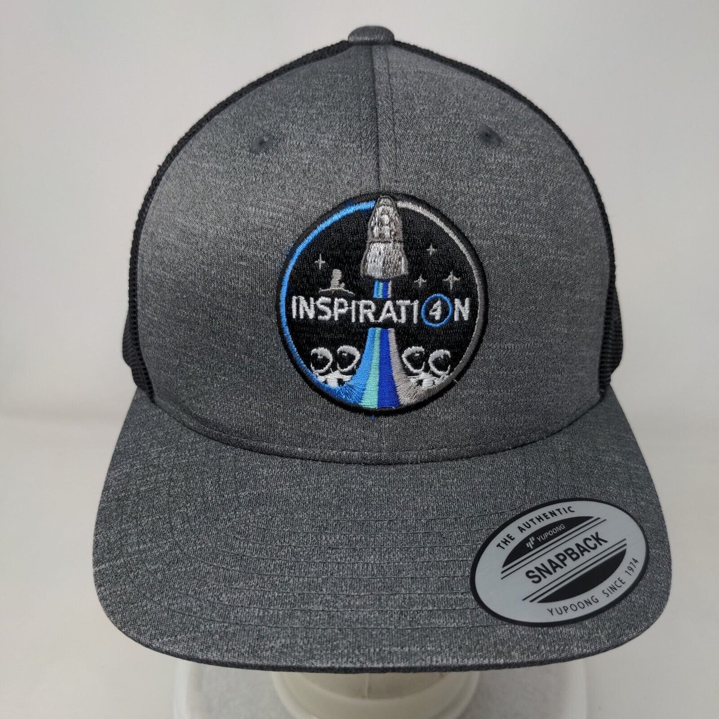 Inspiration Snapback Mesh Back Trucker Hat Gray One Size Team 365