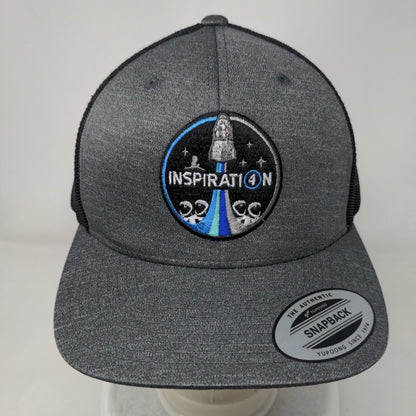 Inspiration Snapback Mesh Back Trucker Hat Gray One Size Team 365
