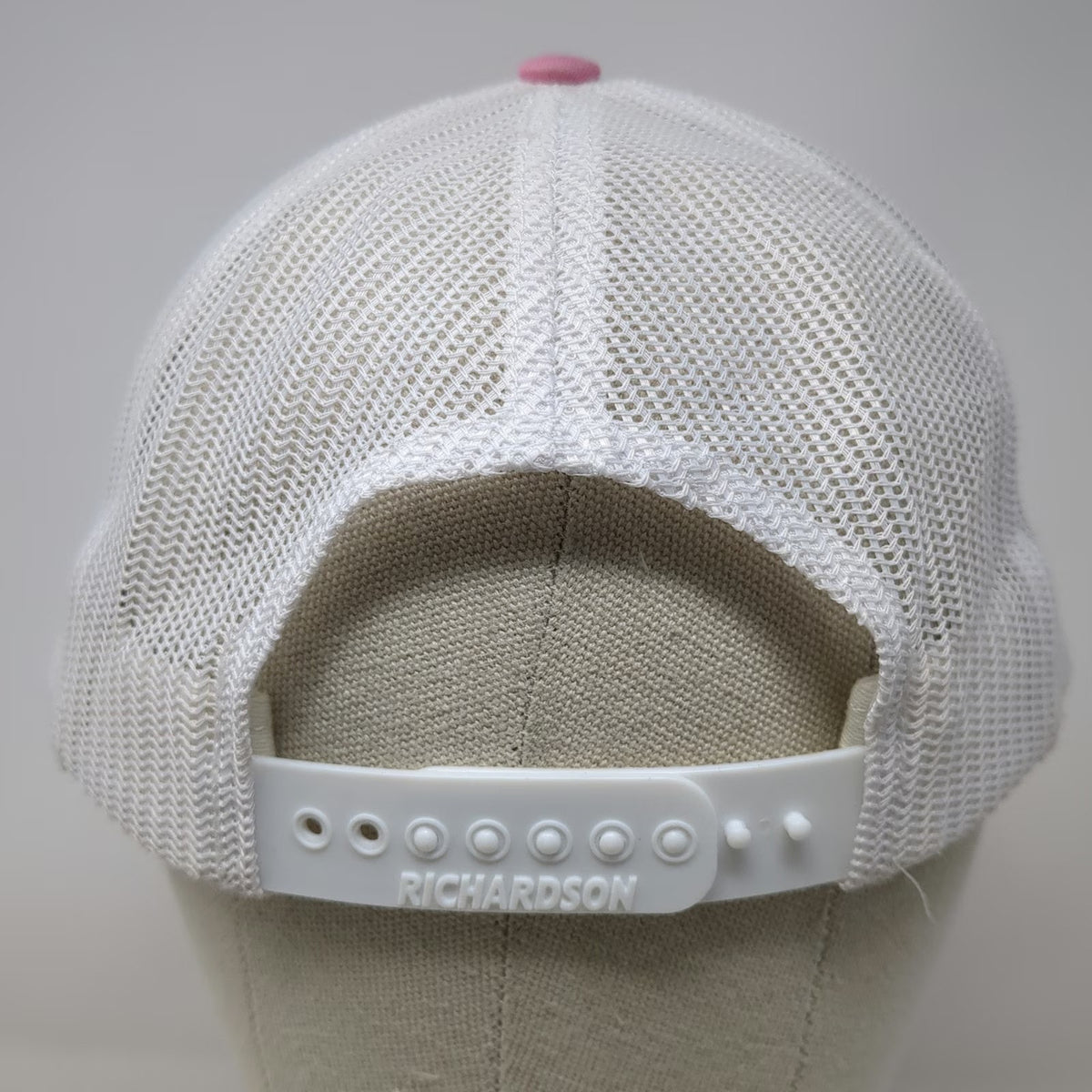 Richardson Trucker Hat Pink White One Size Fish Fighter Products Mesh Snapback