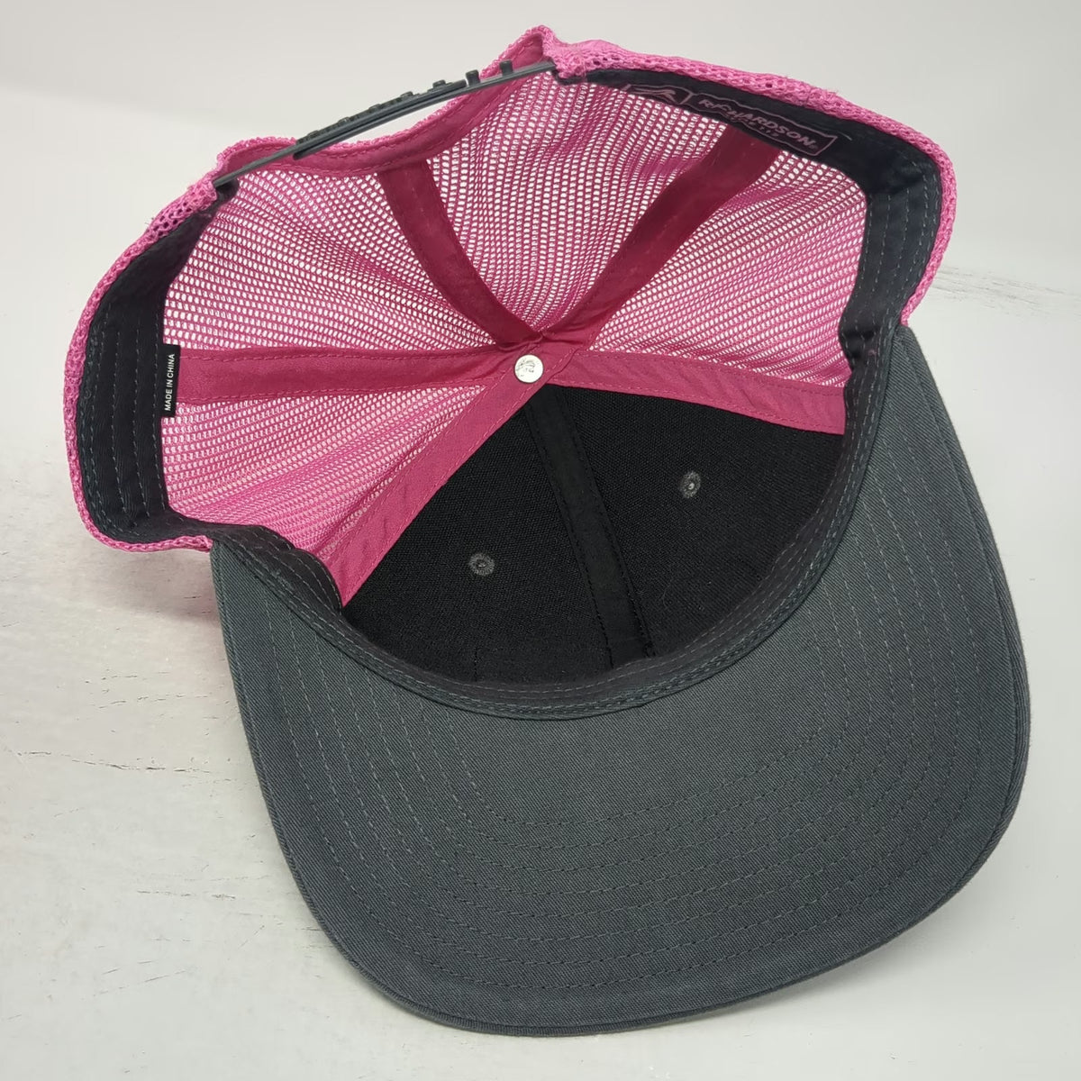 Richardson Trucker Hat Gray Pink One Size Mesh Patch Lime Out Saint John VI