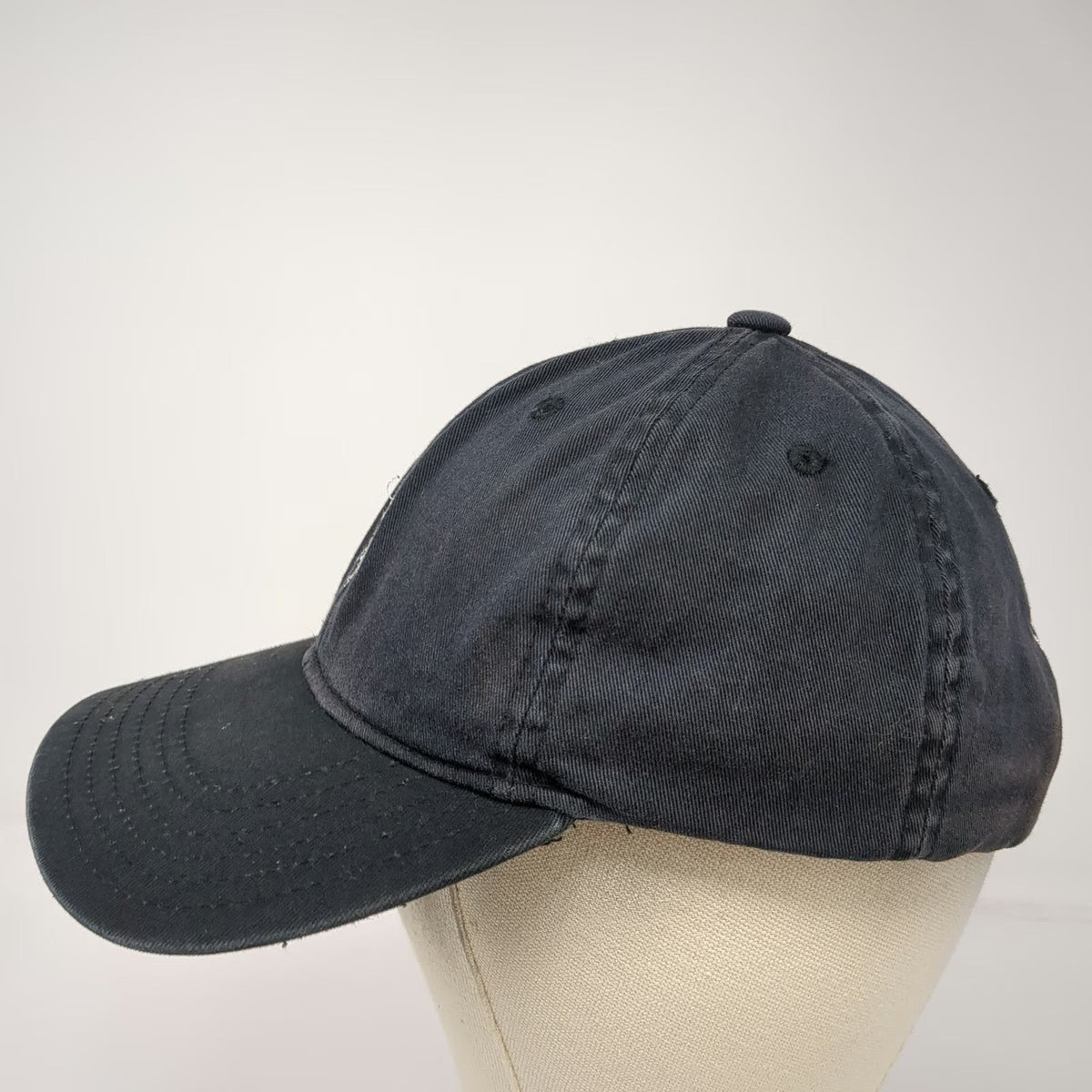 U.S. Polo Assn. Baseball Cap Black One Size Embroidered Logo Slideback Hat Flag