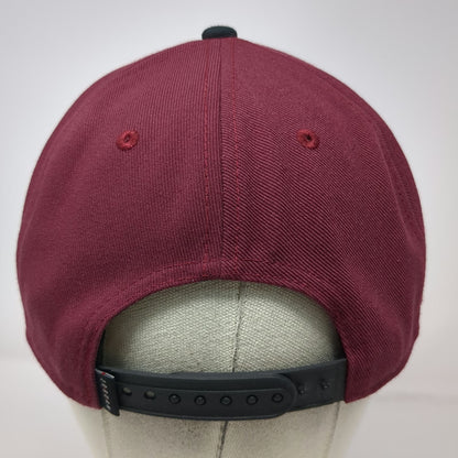 Jordan Snapback Hat Red Black One Size Flat Brim Jumpman Embroidered Logo Sports