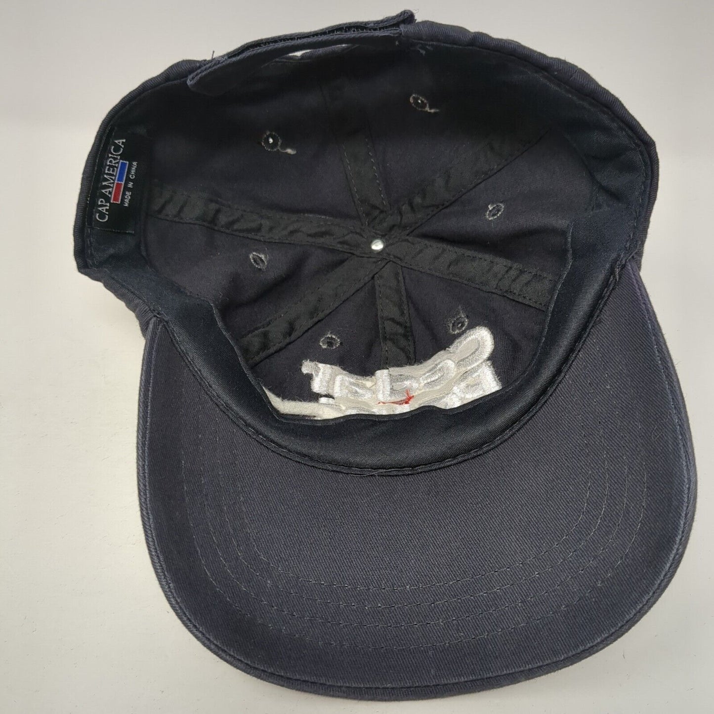 Cedar Point Strapback Baseball Cap Blue OS Adjustable Embroidered Cap America