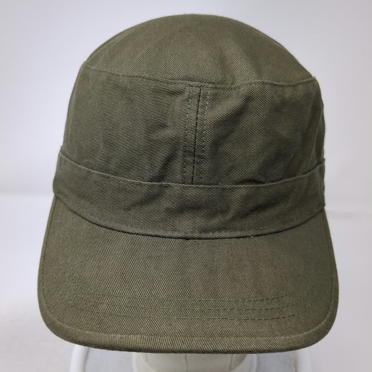 Decky Army Cap Green One Size Cotton Strapback Military Style Solid Plain Hat