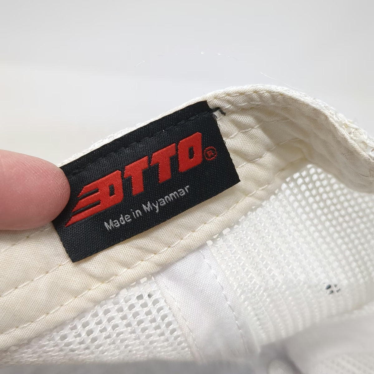OTTO Trucker Hat Black White One Size C&B Trailers Logo Mesh Snapback 2-Tone