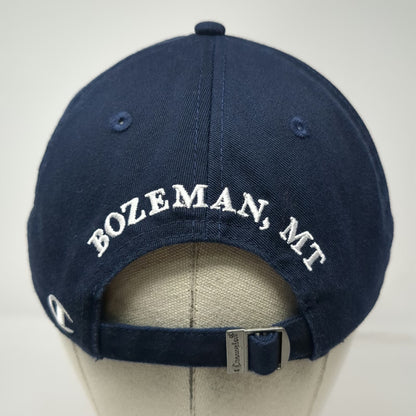 Montana State University NCAA Champion Hat Blue One Size Bozeman MT Slideback