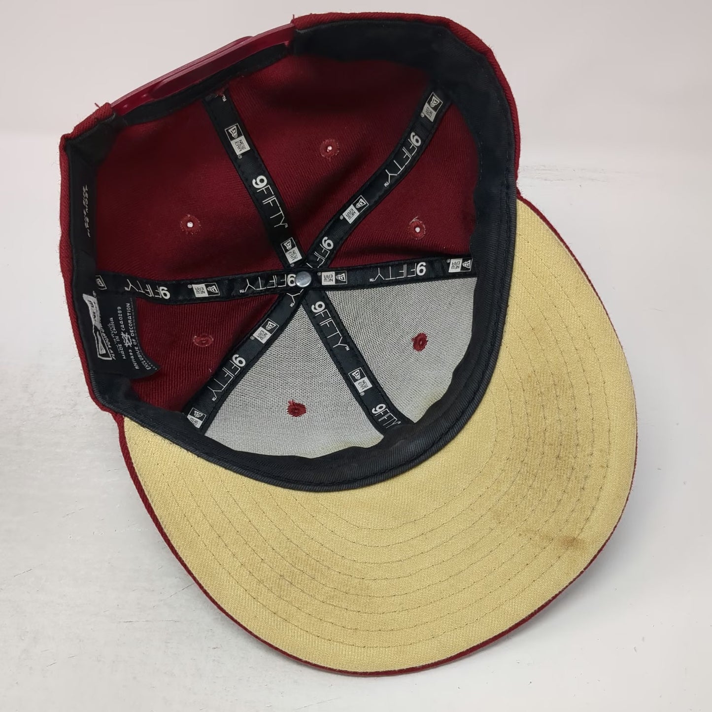 Florida State Seminoles NCAA New Era Snapback Red One Size Hat Wool Gold 9FIFTY
