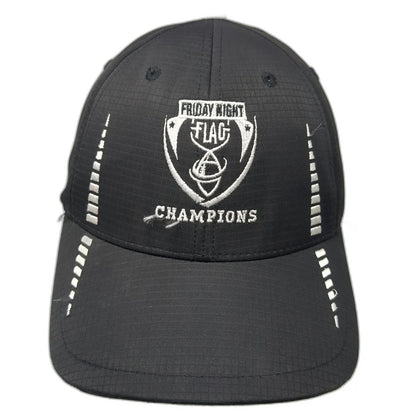 Cap America NFL Friday Night Flag Champions Black One Size Hat Strapback Logo