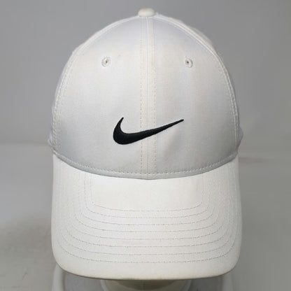 Nike Baseball Cap White One Size Dri-FIT Legacy91 Swoosh Logo Adjustable Hat