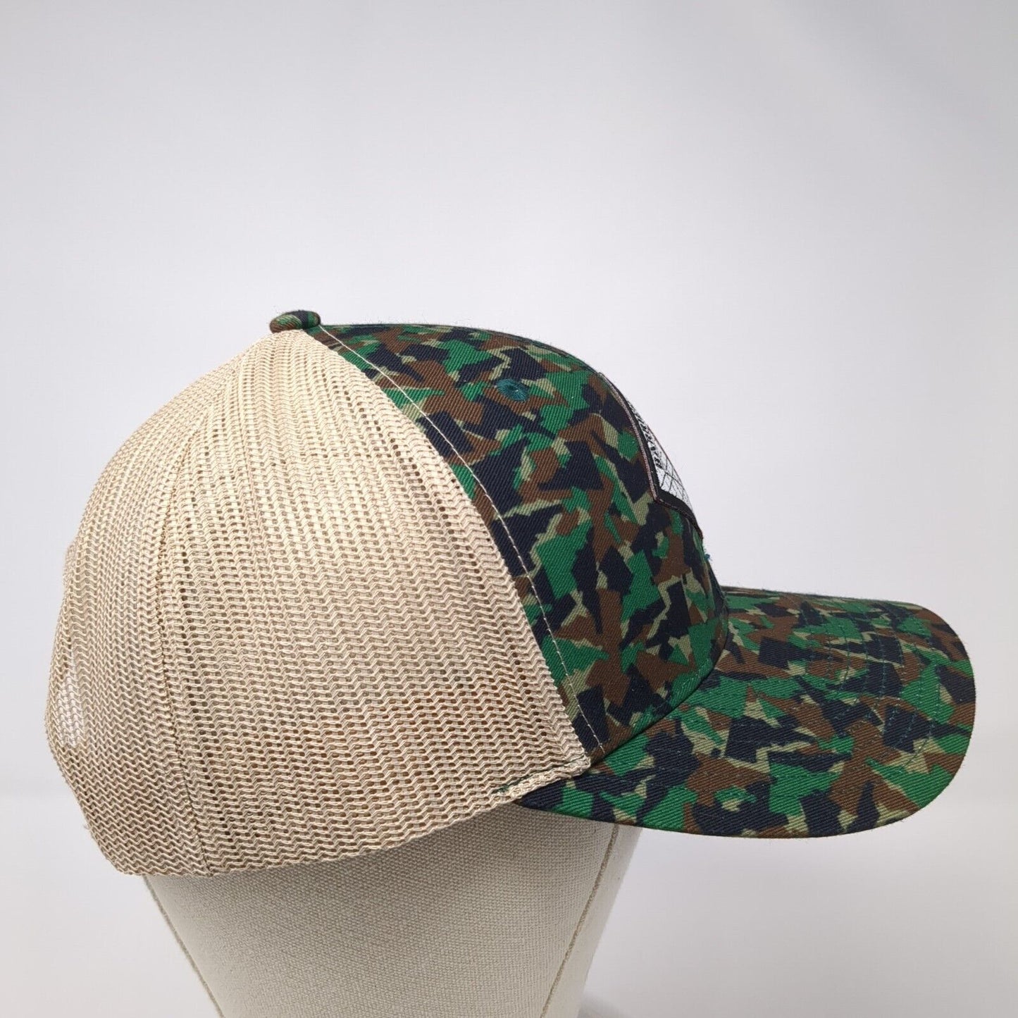 Barrier Building Snapback Trucker Hat Camouflage OS Adjustable Mesh Pride Camo