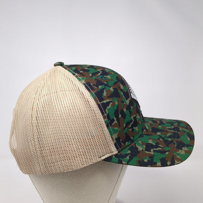 Barrier Building Snapback Trucker Hat Camouflage OS Adjustable Mesh Pride Camo