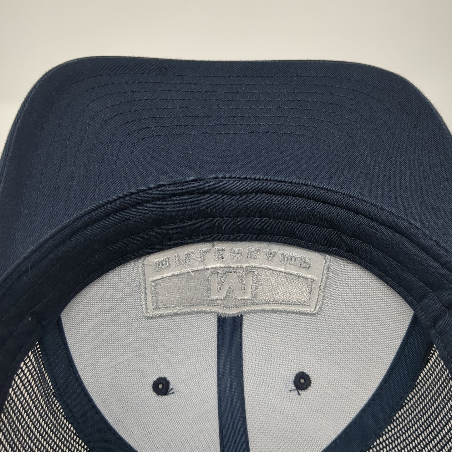 Millenkamp Snapback Trucker Hat Blue One Size Adjustable Mesh Back Richardson
