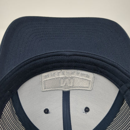 Millenkamp Snapback Trucker Hat Blue One Size Adjustable Mesh Back Richardson