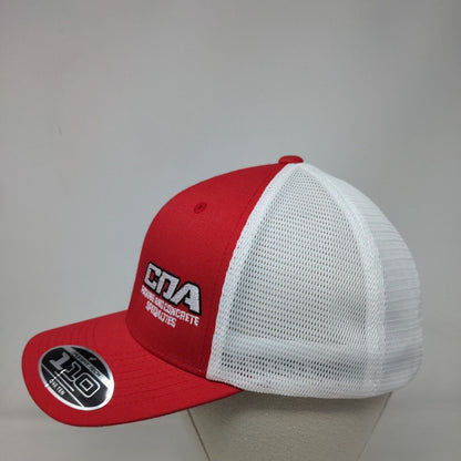 CDA Paving And Concrete Specialties Trucker Hat Red One Size 110 Flexfit Yupoong