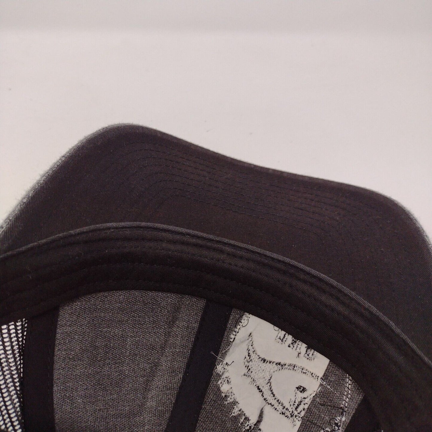 Remain Untamed RVB Snapback Trucker Hat Gray Small Adjustable Mesh Richardson