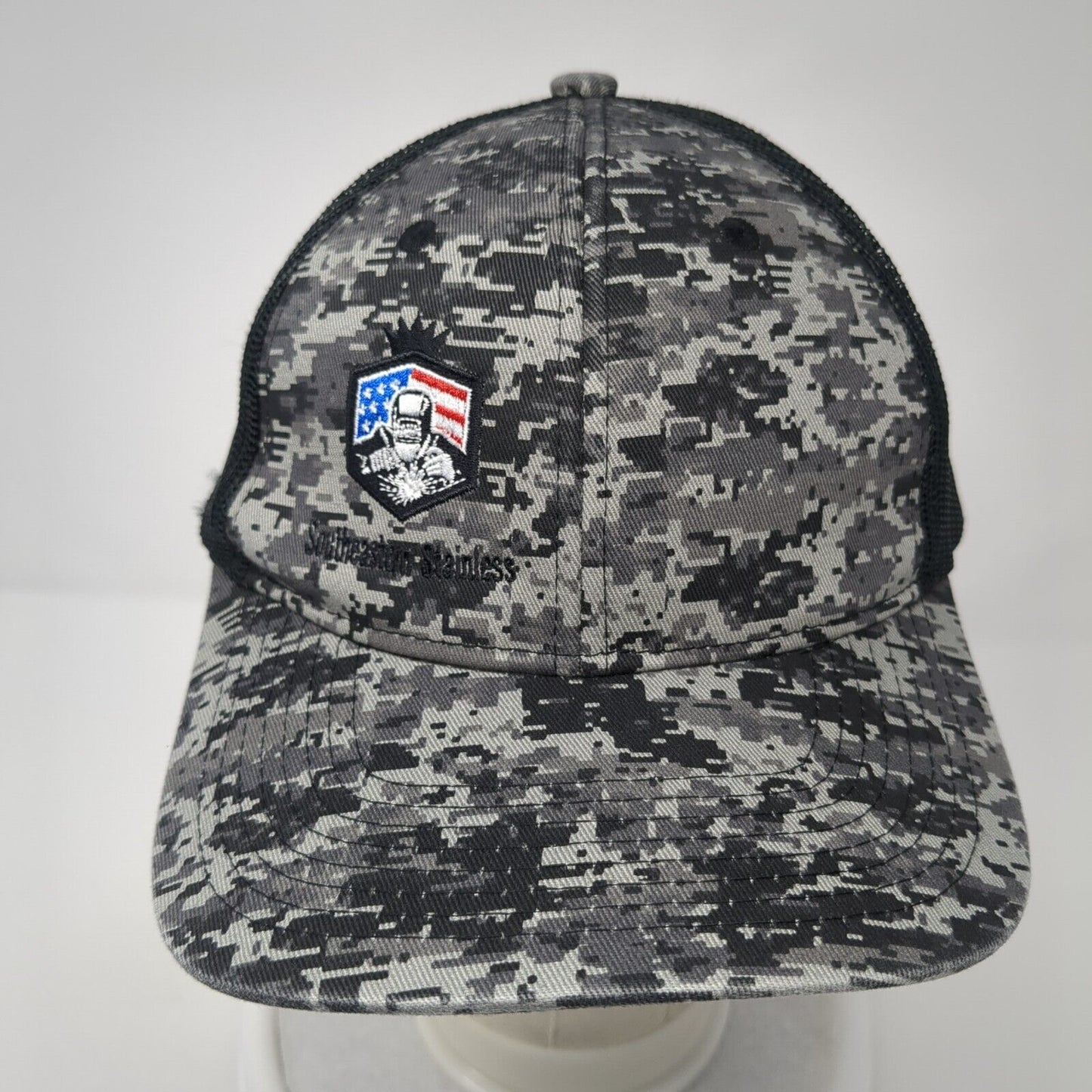 Southeastern Stainless Snapback Trucker Hat Camo OS Mesh Back Port Authority