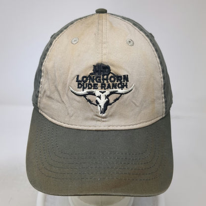 Pacific Headwear Baseball Cap Green Beige One Size Dude Ranch Cascade Idaho Hat