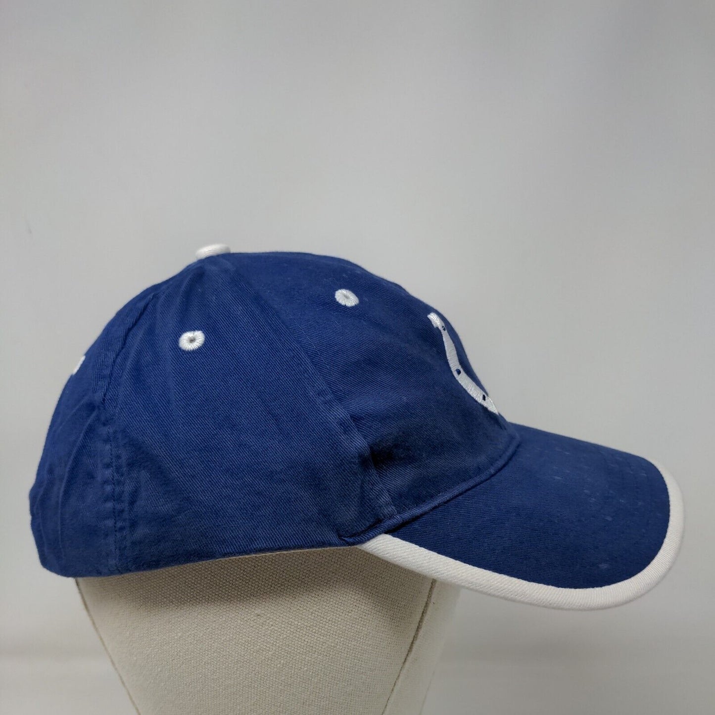NFL Fan Apparel Mens Strapback Hat Blue OSFA Embroidered Indianapolis Colts Logo