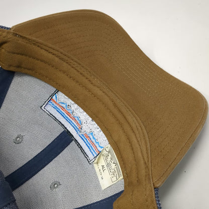 Patagonia Trucker Hat Gray Brown One Size Mesh Back Snapback Mountain Logo Hat