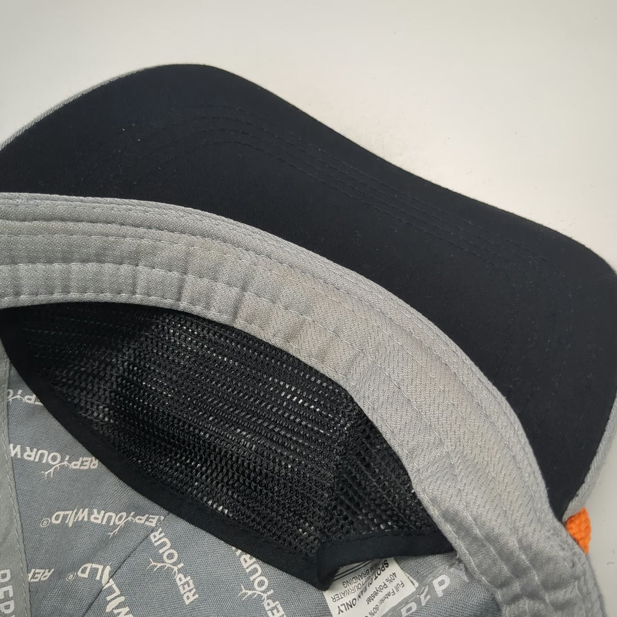 Rep Your Wild 5 Panel Gray One Size Rope Snapback Antler Patch Outdoor Hat