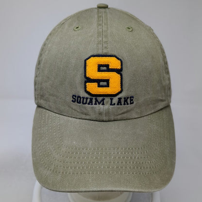 Fahrenheit Baseball Cap Green One Size Squam Lake Beer Mug Strapback hat Logo NH