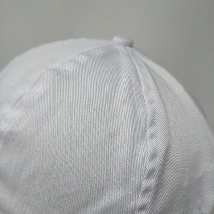 GOALSAF Strapback Hat White One Size Embroidered Charlotte Russe