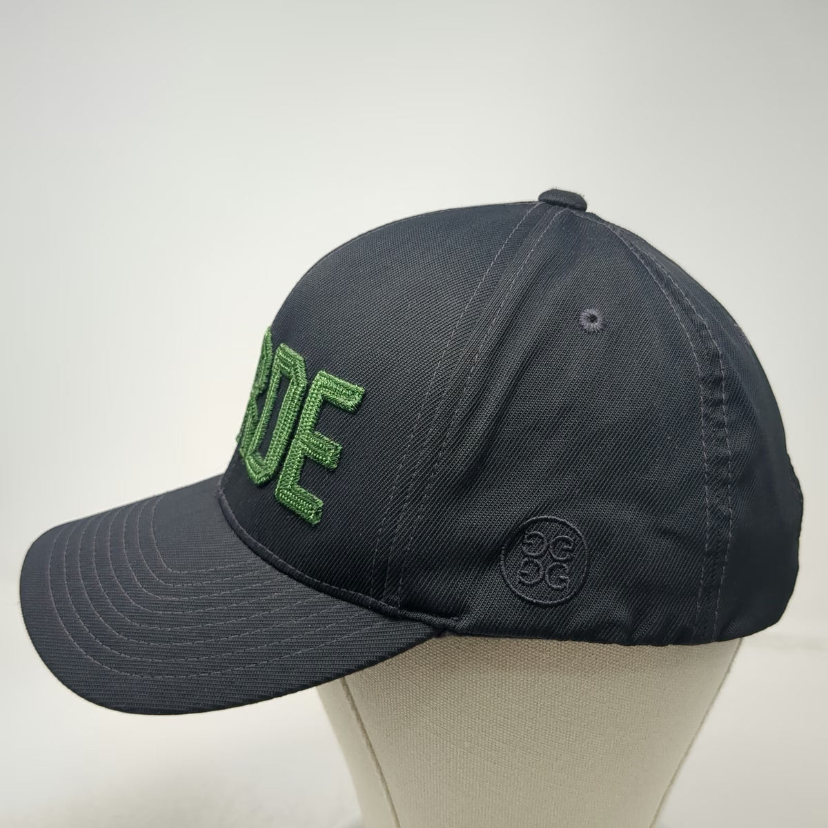 G/FORE Snapback Hat Black One Size Verde 3D Embroidery Golf Nylon Blend Tech