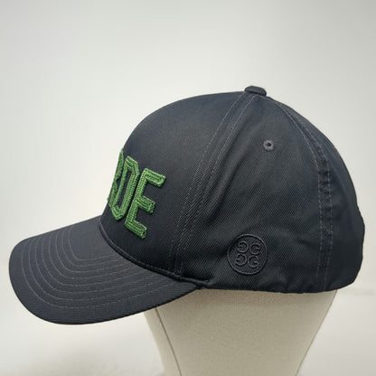 G/FORE Snapback Hat Black One Size Verde 3D Embroidery Golf Nylon Blend Tech