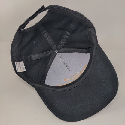 Kanner & Pintaluga Strapback Hat Black One Size Embroidered Adjustable