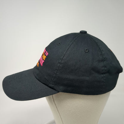 Dunkin Donuts Coffee Baseball Cap Black One Size DD Perks Strapback Hat
