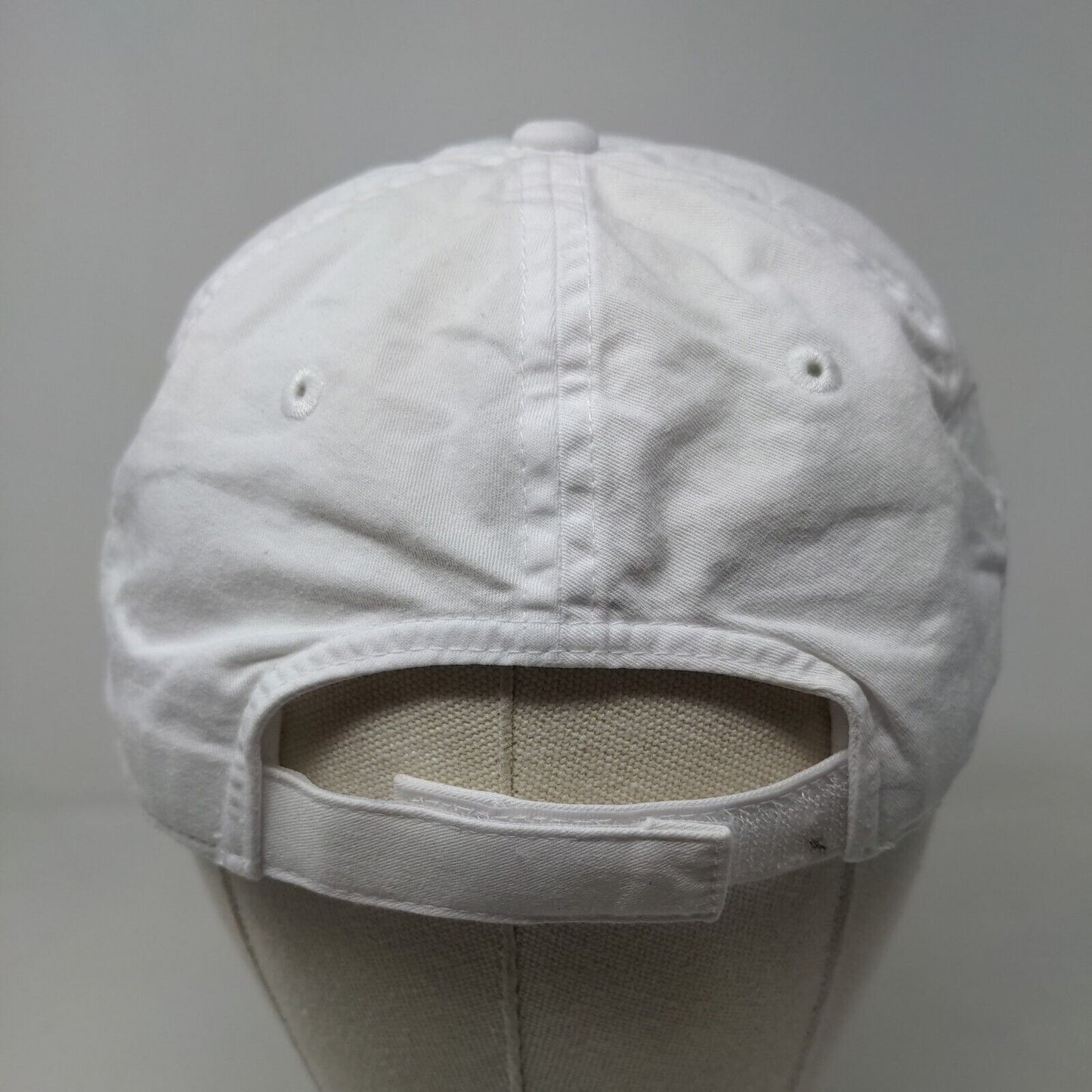 American Needle Men's Strapback Hat White Embroidered Love Clover Logo