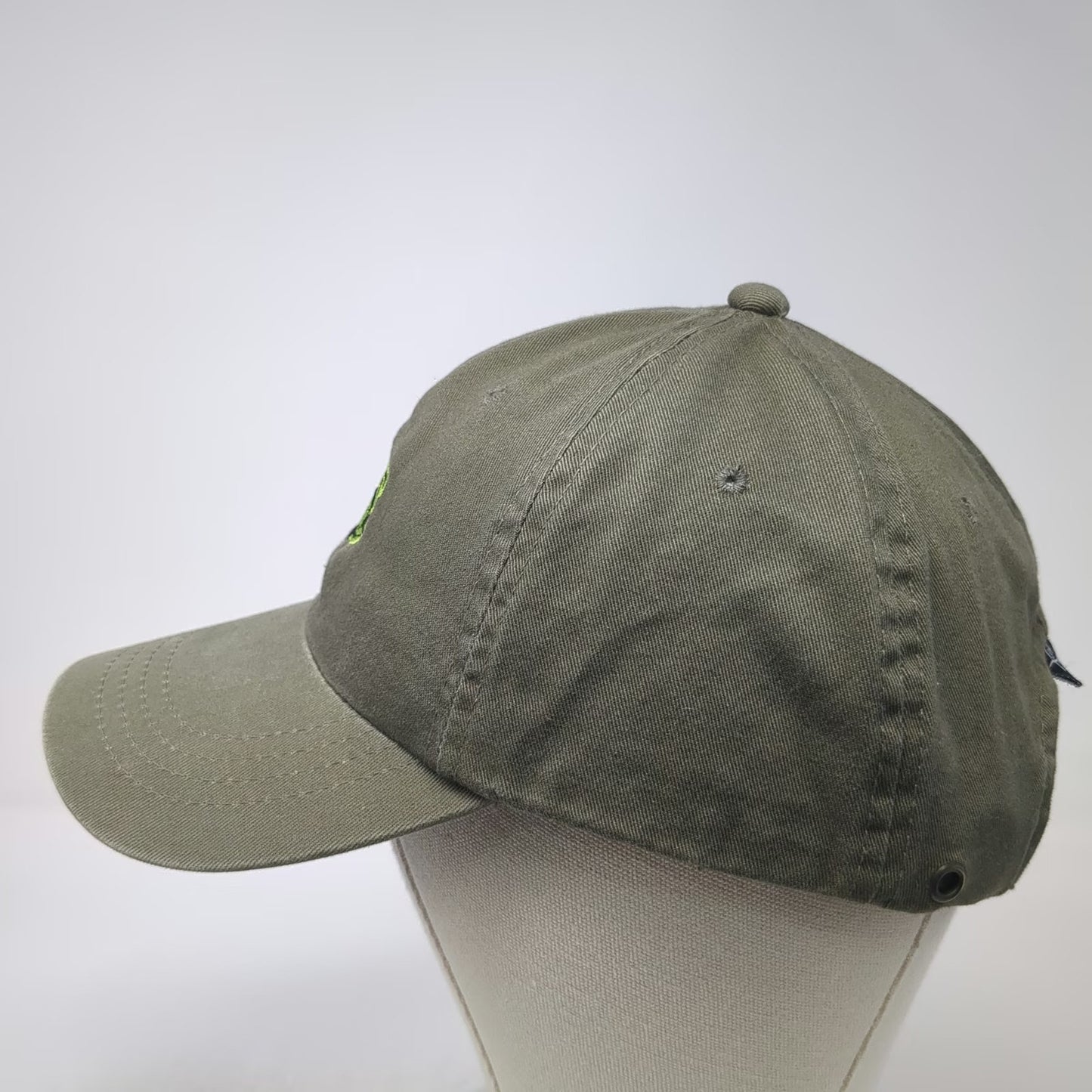 X-Tractable Baseball Cap Green One Size BFT Tuna Logo Fishing Strapback Hat