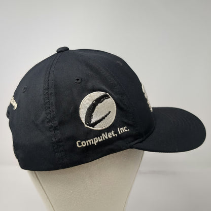 Black Clover 5 Panel Black Hat One Size Snapback Live Lucky CompuNet HPE Logo
