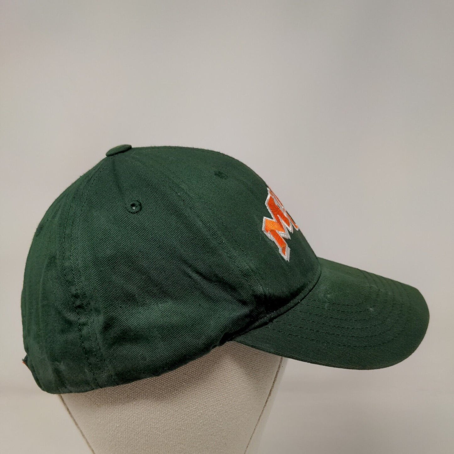 Miami University Hurricanes Strapback Hat Green OSFA Captivating Headwear NCAA