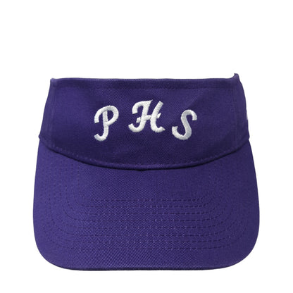 PHS Sun Visor Hat Purple OS Adjustable Strap Lightweight Embroidered Adidas