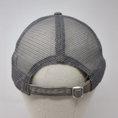 Bass Pro Shops Slideback Hat Gray OS Adjustable Mesh Back Distressed Gone Fishin